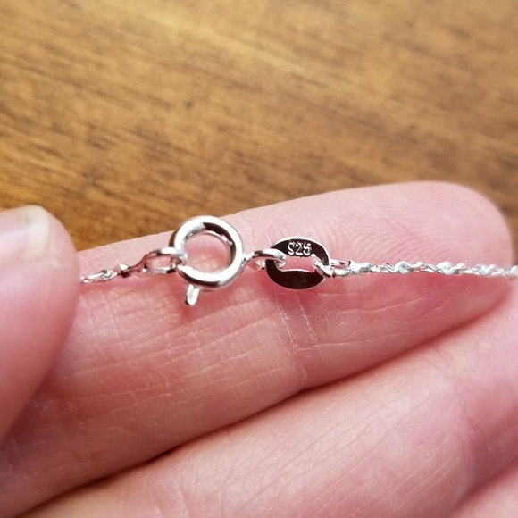 .925 Sterling Silver 17.5 inch Twisted Chain - Picture 5 of 5